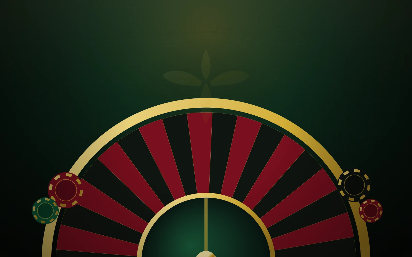 Tavolo da casinò IvyBet con roulette e fiches